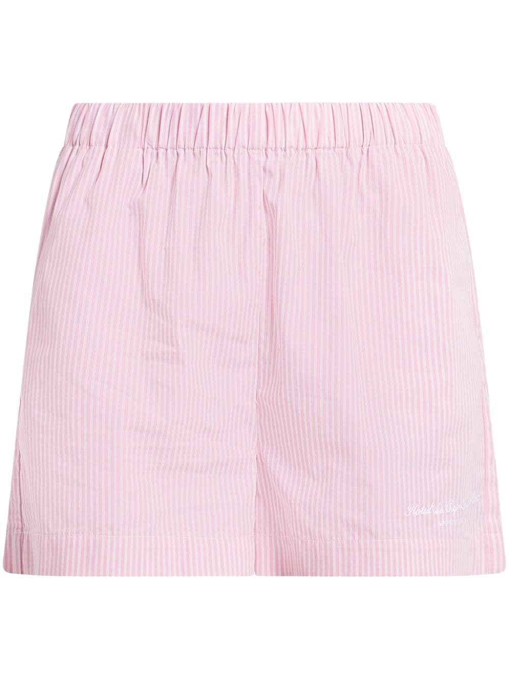 Sporty & Rich stripe-print shorts - Rosa