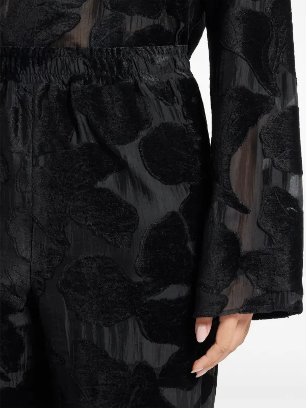 【関税込み】Loulou de Saison ブラック Figari レザーパンツ LouLou De Saison Pares Trousers | Black | FARFETCH JO