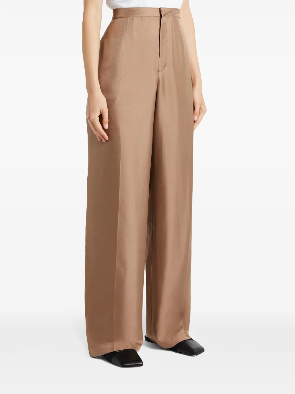 Shop Loulou Studio Fafila Trousers In Neutrals
