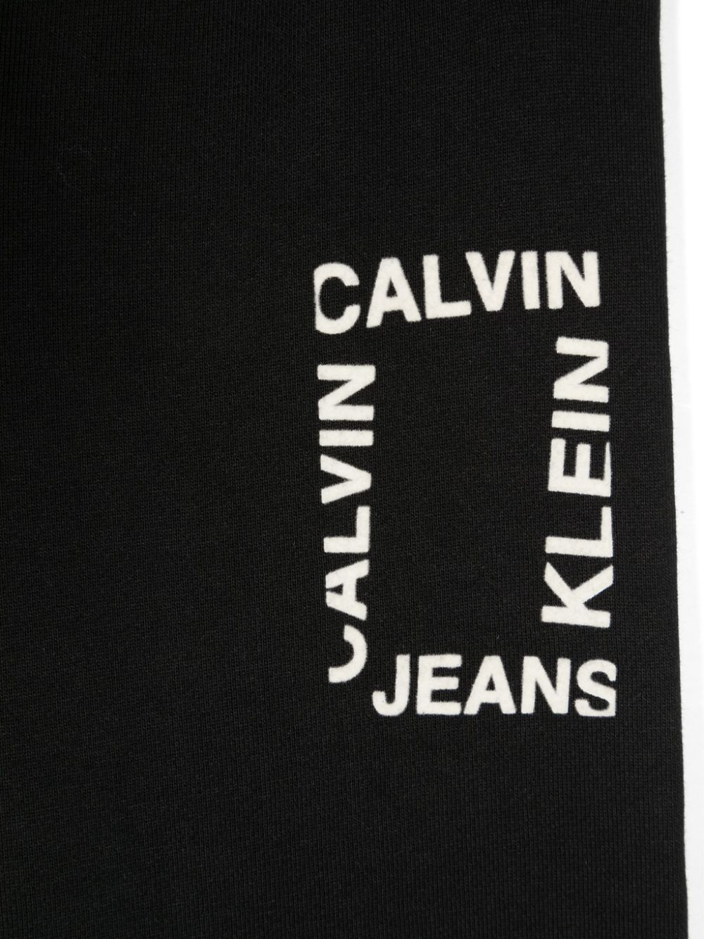 Calvin Klein Kids Katoenen trainingsbroek met logo Zwart