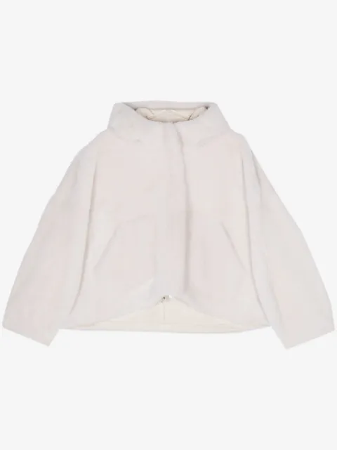 Blancha reversible leather coat