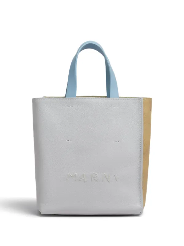 Marni Contrasting Tote Bag White FARFETCH AO