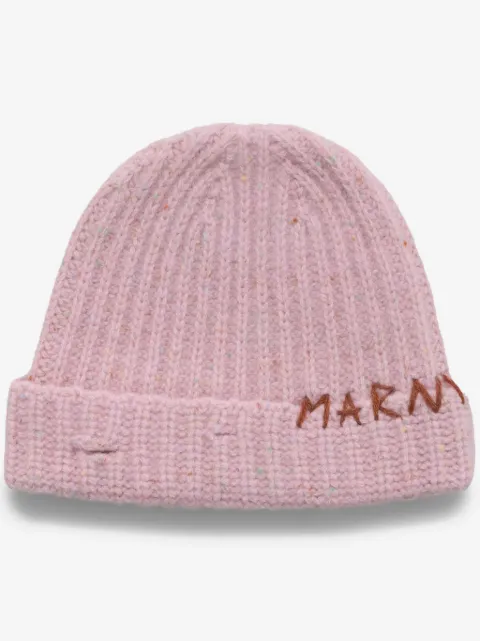 Marni bonnet Shetland à broderies
