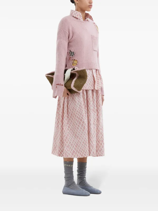 Marni ダメージ セーター | ピンク | FARFETCH JP