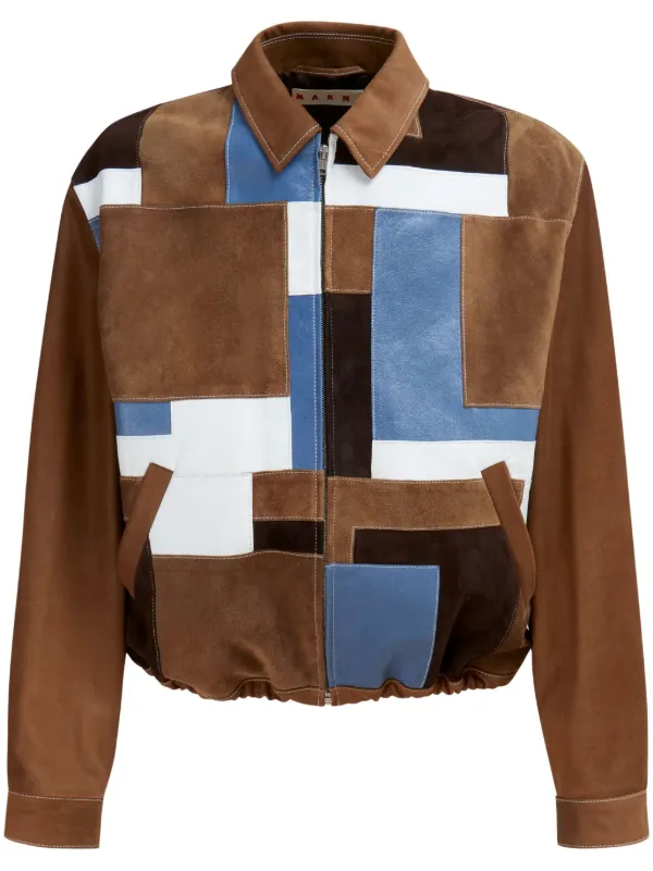 MARNI ブラウン レザー ジャケット MARNI ブラウンレザー ジャケット - メルカリ