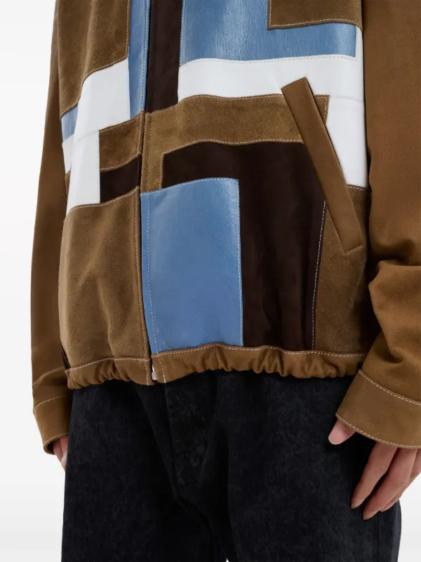 Marni パッチワーク ジャケット | ブラウン | FARFETCH JP