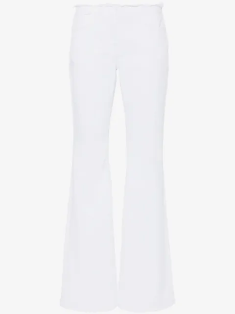 Givenchy raw-cut detail low-rise flared jeans