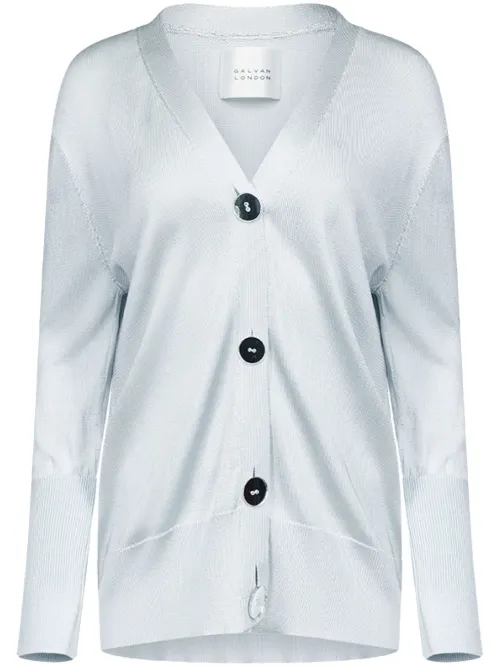 Galvan cardigan Ida à col v - Gris - Galvan - Modalova