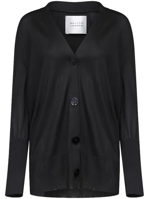 Galvan cardigan Ida à col v - Noir - Galvan - Modalova