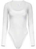 Galvan Sasha boat-neck bodysuit - White