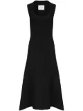 Galvan Claudia scoop-neck midi dress - Black