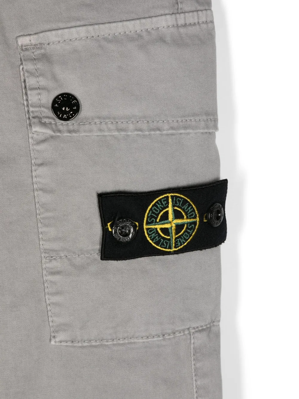 Stone Island Junior Cargo broek met Compass-logopatch Grijs
