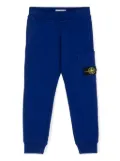 Stone Island Junior Compass-badge cotton track pants - Blue