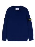 Stone Island Junior Compass-badge crew-neck jumper - Blue