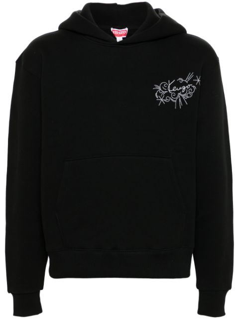 Kenzo logo-embroidered hoodie Men