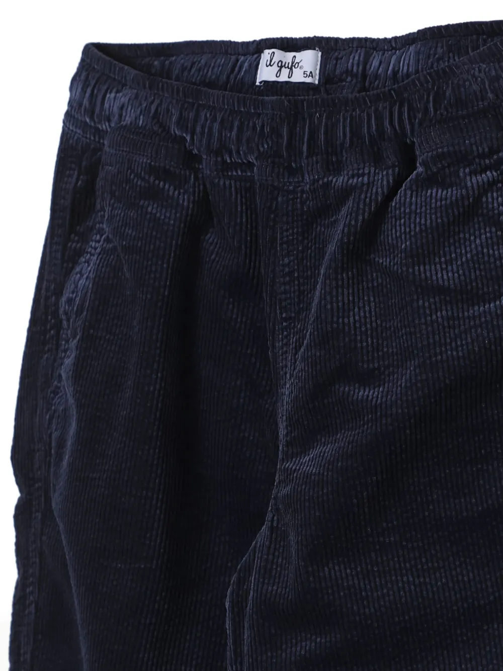 Il Gufo Ribfluwelen broek met steekzak Blauw