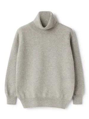 $383 Il Gufo authentic cashmere light grey boys Sweater 12