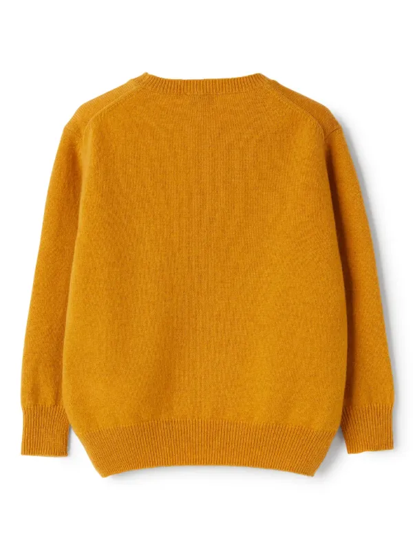 Orange crew neck jumper hotsell