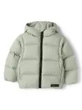 Il Gufo detachable-sleeves padded jacket - Green