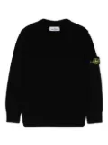 Stone Island Junior Compass-badge crew-neck jumper - Black