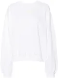 Alexander Wang logo-embossed cotton sweatshirt - White