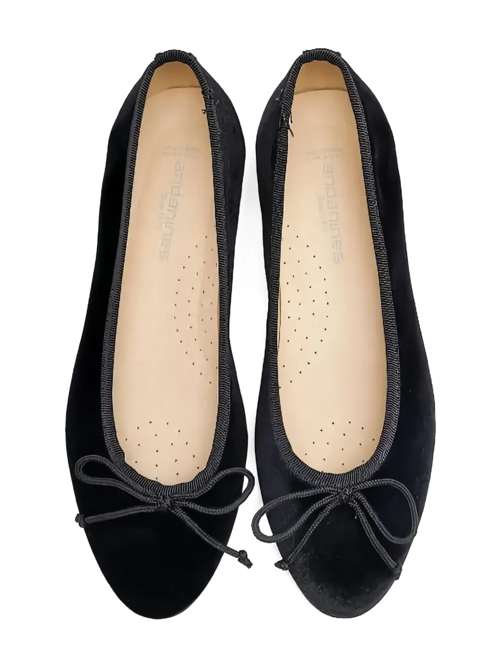 ANDANINES bow-embellishment baillerina Black