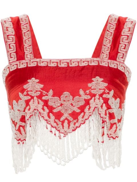 BODE Amrita fringed tank top