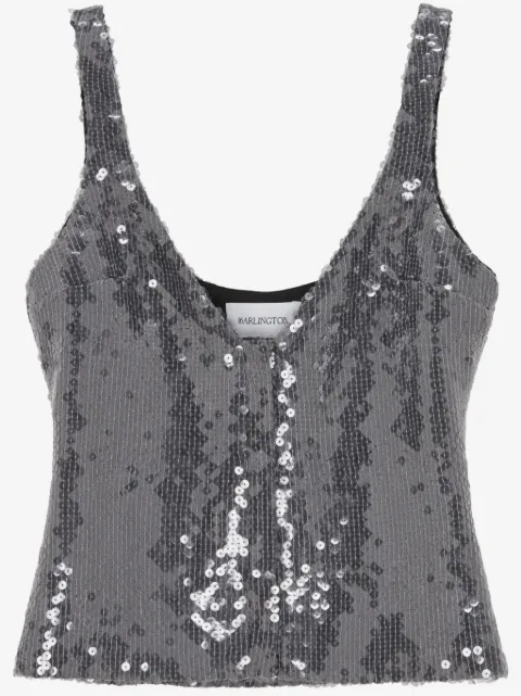 16Arlington Devereau sequin-embellished top 