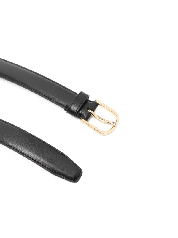 TOTEME Smooth Leather Belt | Black | FARFETCH display picture 1