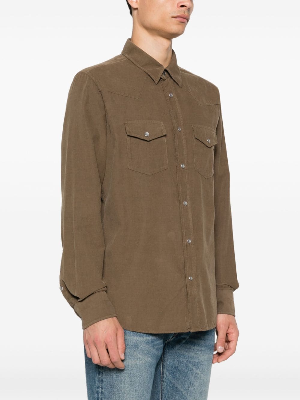 Shop Tom Ford Western Shirt In 褐色