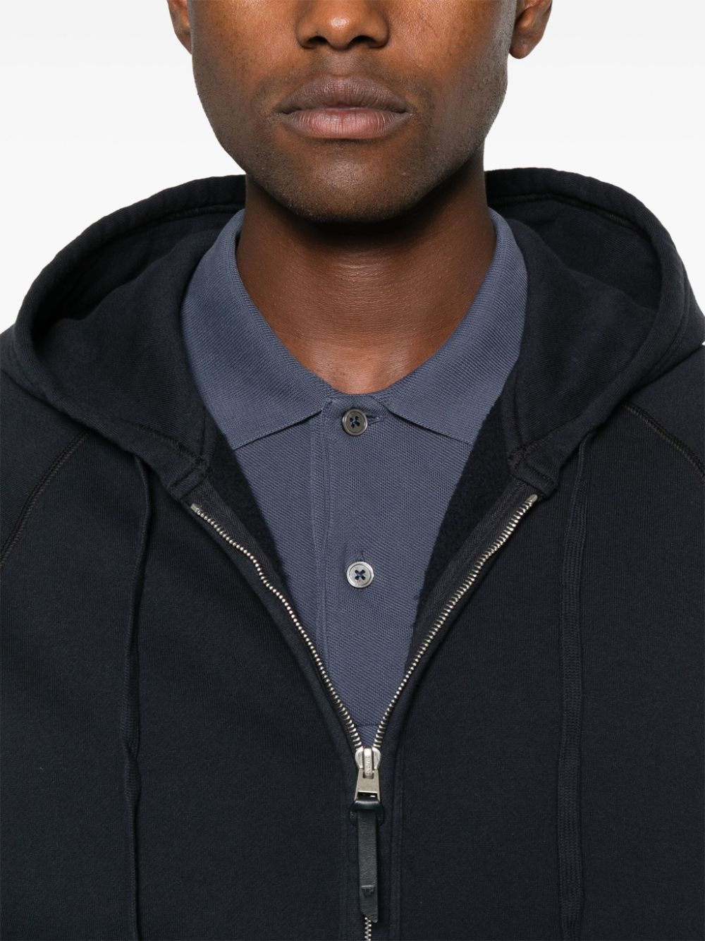 Shop Tom Ford Cotton Zip-up Hoodie In Black