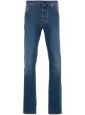 Jacob Cohën logo-patch jeans - Blue