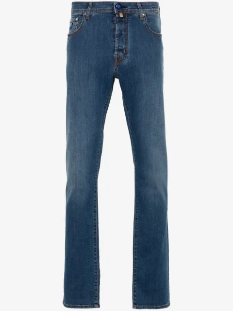 Jacob Cohën logo-patch jeans