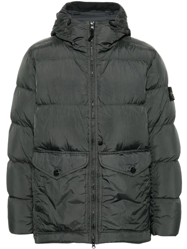 Stone island puffer jacket grey on sale