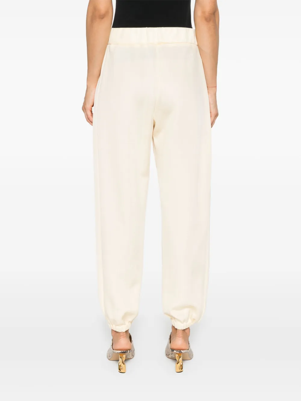 Jil Sander Broek met toelopende pijpen Beige