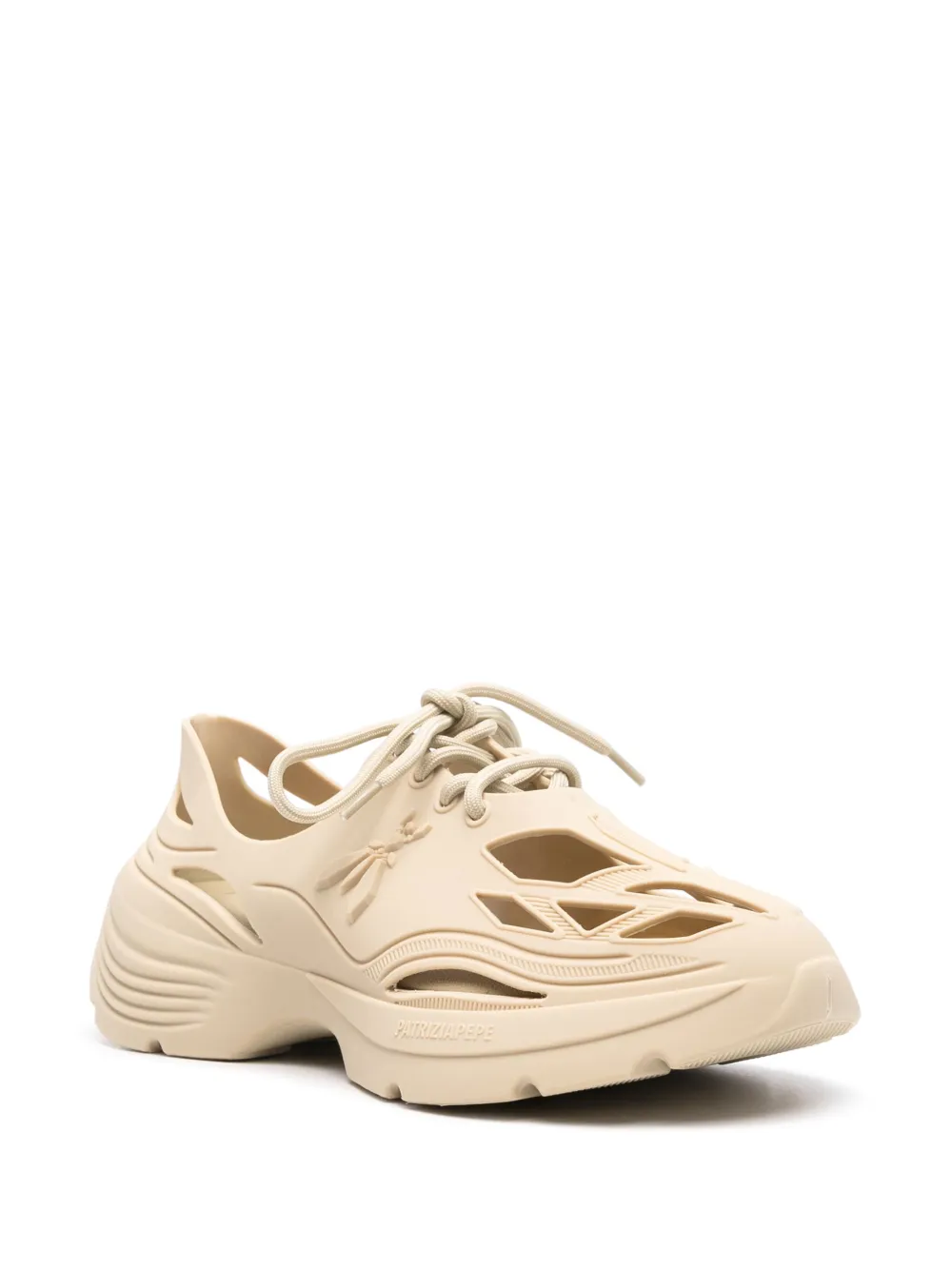 Patrizia Pepe Drie paar Gummy Pepe sneakers en sokken - Beige