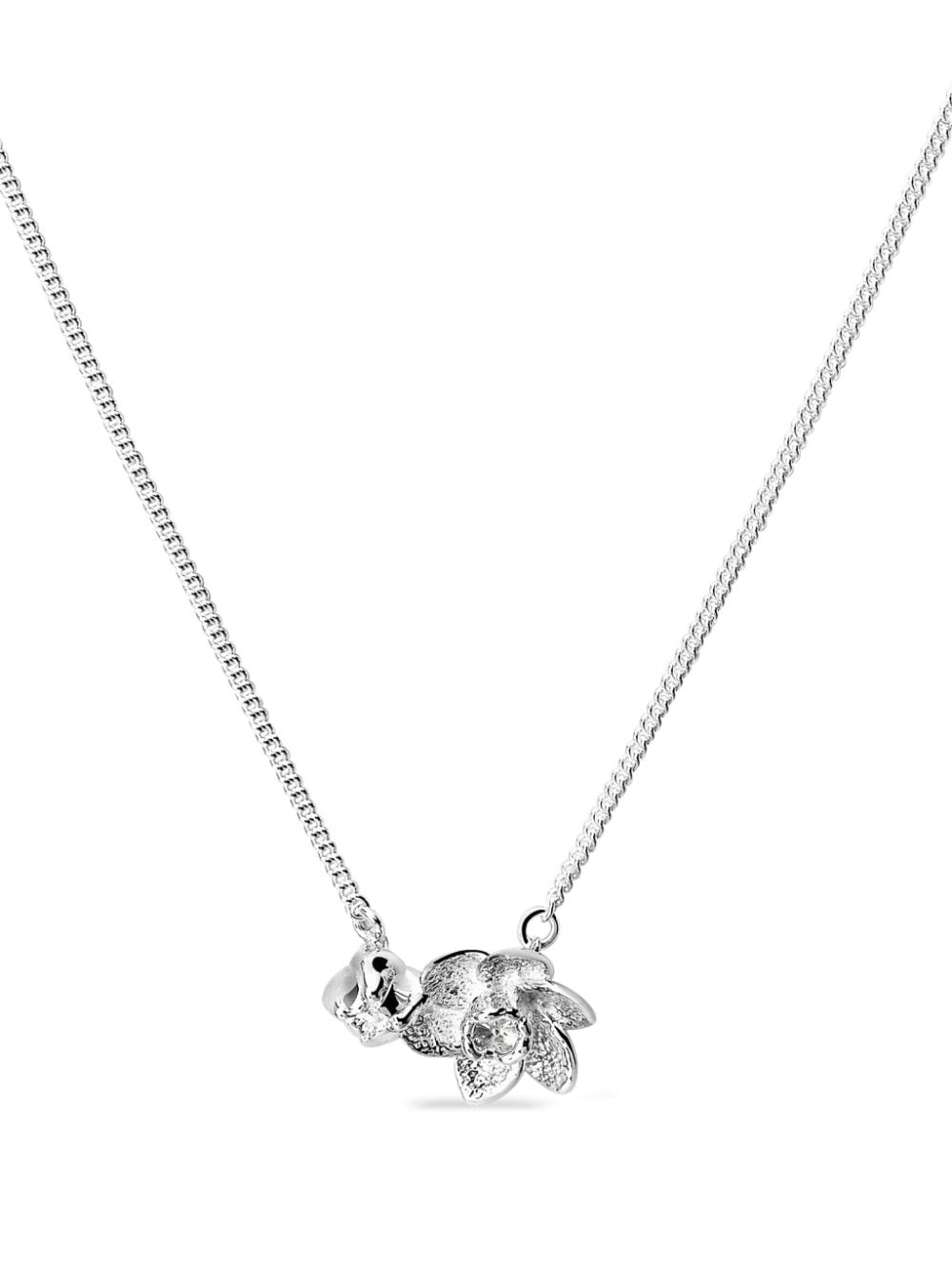 Shop Tane México 1942 I Paint Flowers Necklace In Silver