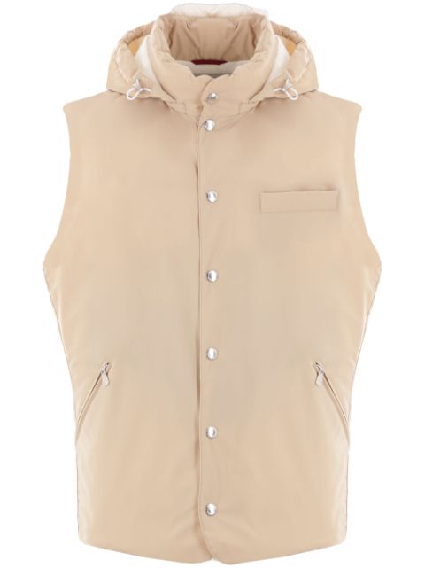 Brunello Cucinelli hooded down gilet Men