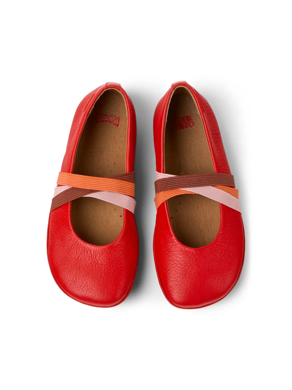 Shop Camper Right Twins Ballet Pumps In Red