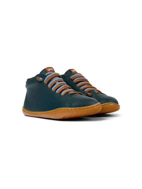 Camper Kids Peu Cami Leather Shoes Green FARFETCH AO