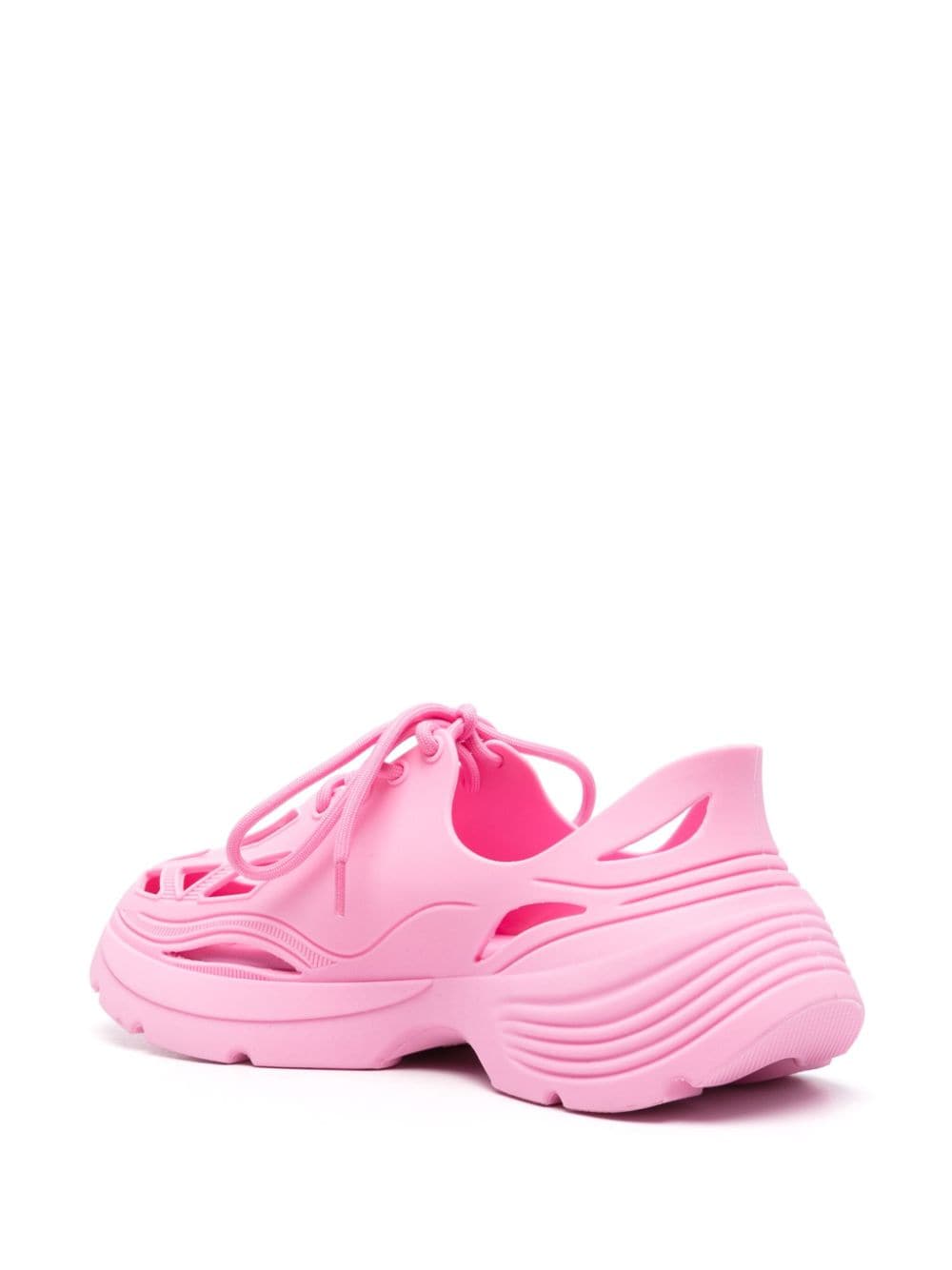 Shop Patrizia Pepe Gummy Pepe Sneakers And Socks (set Of Three) In Pink