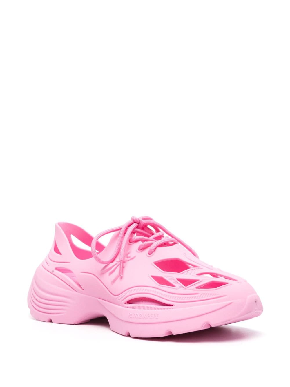 Shop Patrizia Pepe Gummy Pepe Sneakers And Socks (set Of Three) In Pink