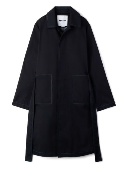 Sunnei contrast stitching coat