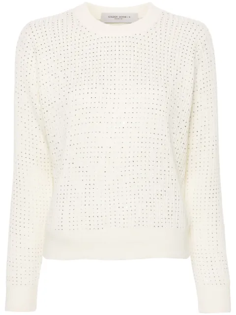 Golden Goose crystal embellished virgin wool jumper