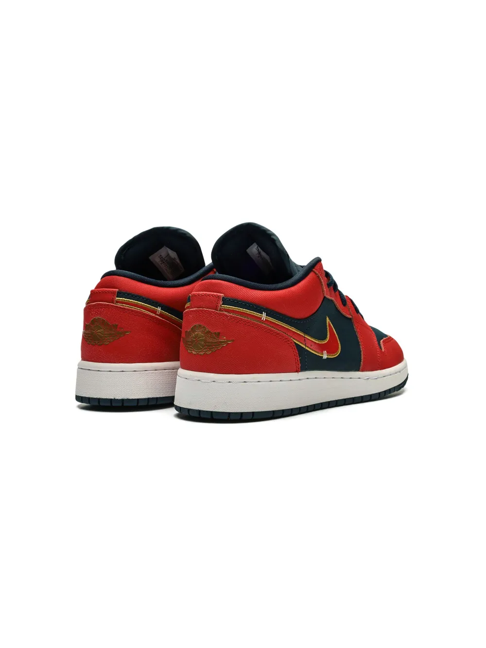 Jordan Kids Jordan 1 Low "Armory Navy Sport Red" sneakers Blue