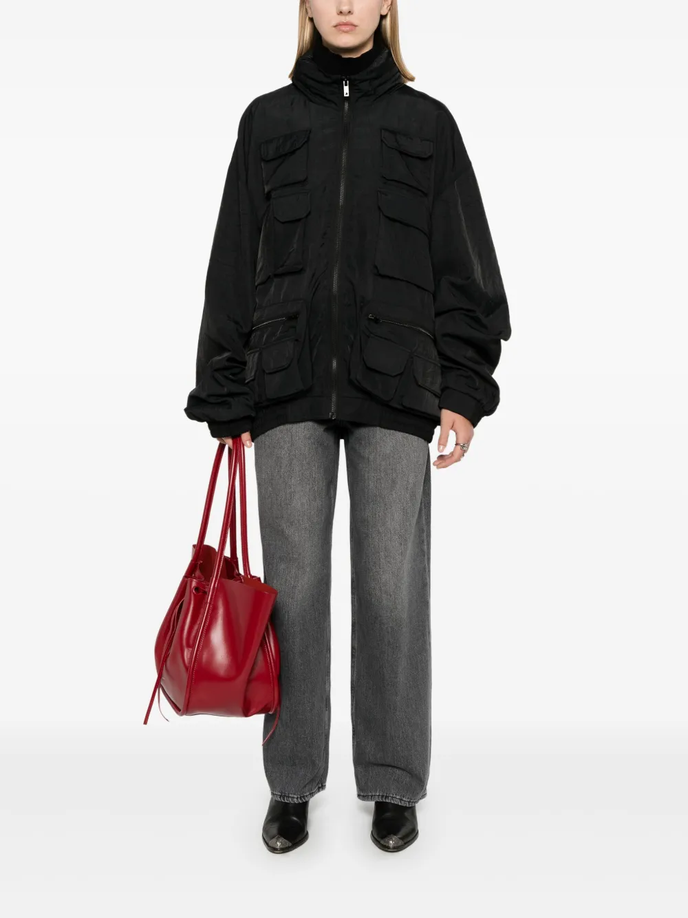 Golden Goose Cargo windjack met capuchon Zwart