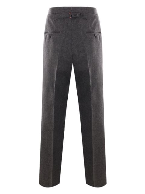 slim-fit tailored trousers