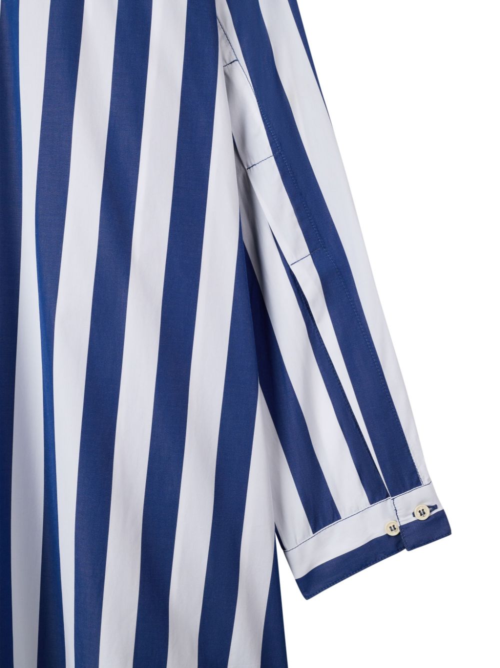 Shop Sunnei Striped Shirt In Blue