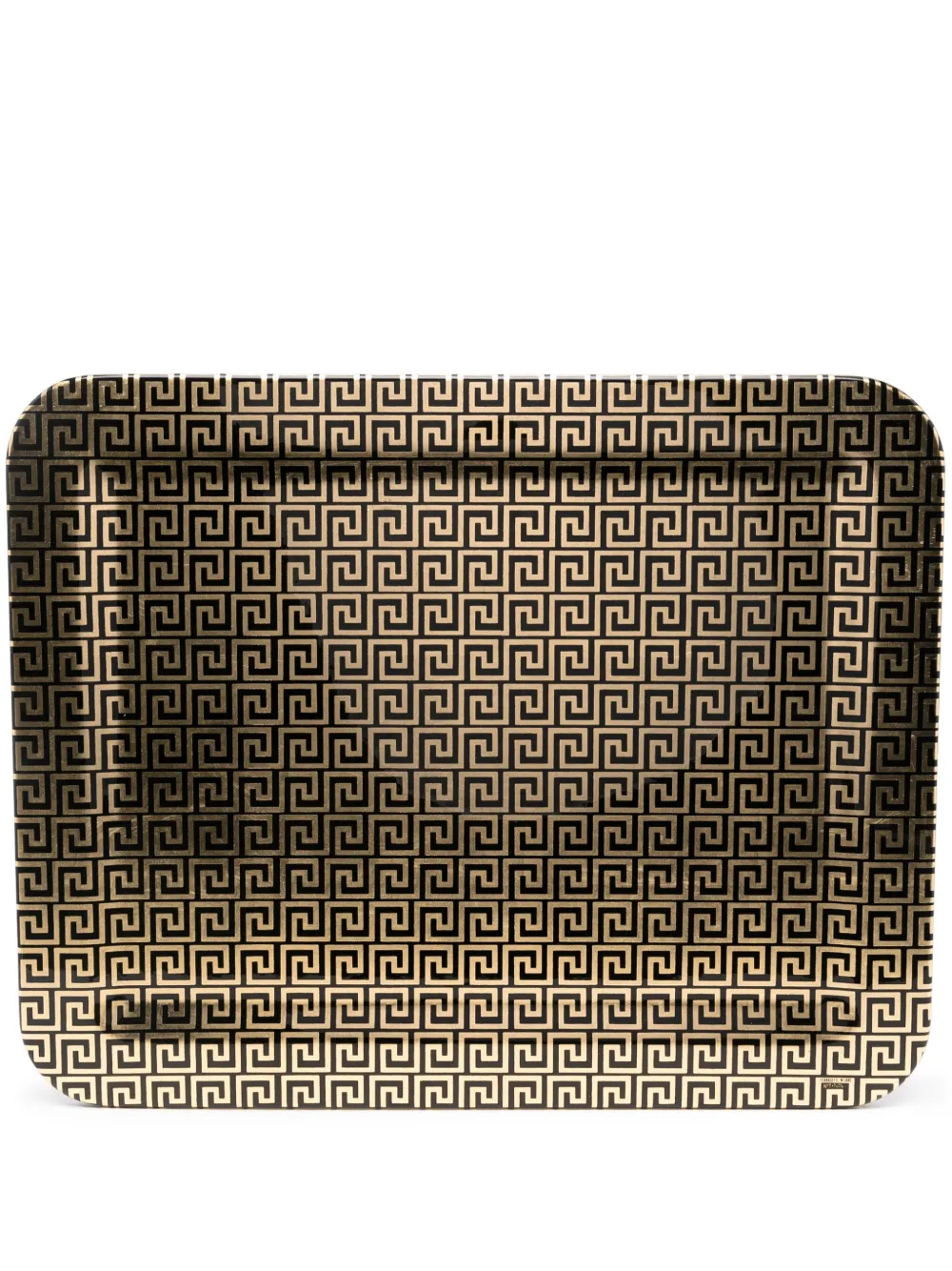 Fornasetti Greca geometric-print tray (48cm x 60cm) | Black | Image 1