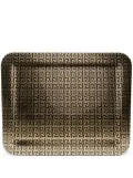 Fornasetti Greca geometric-print tray (48cm x 60cm) - Black